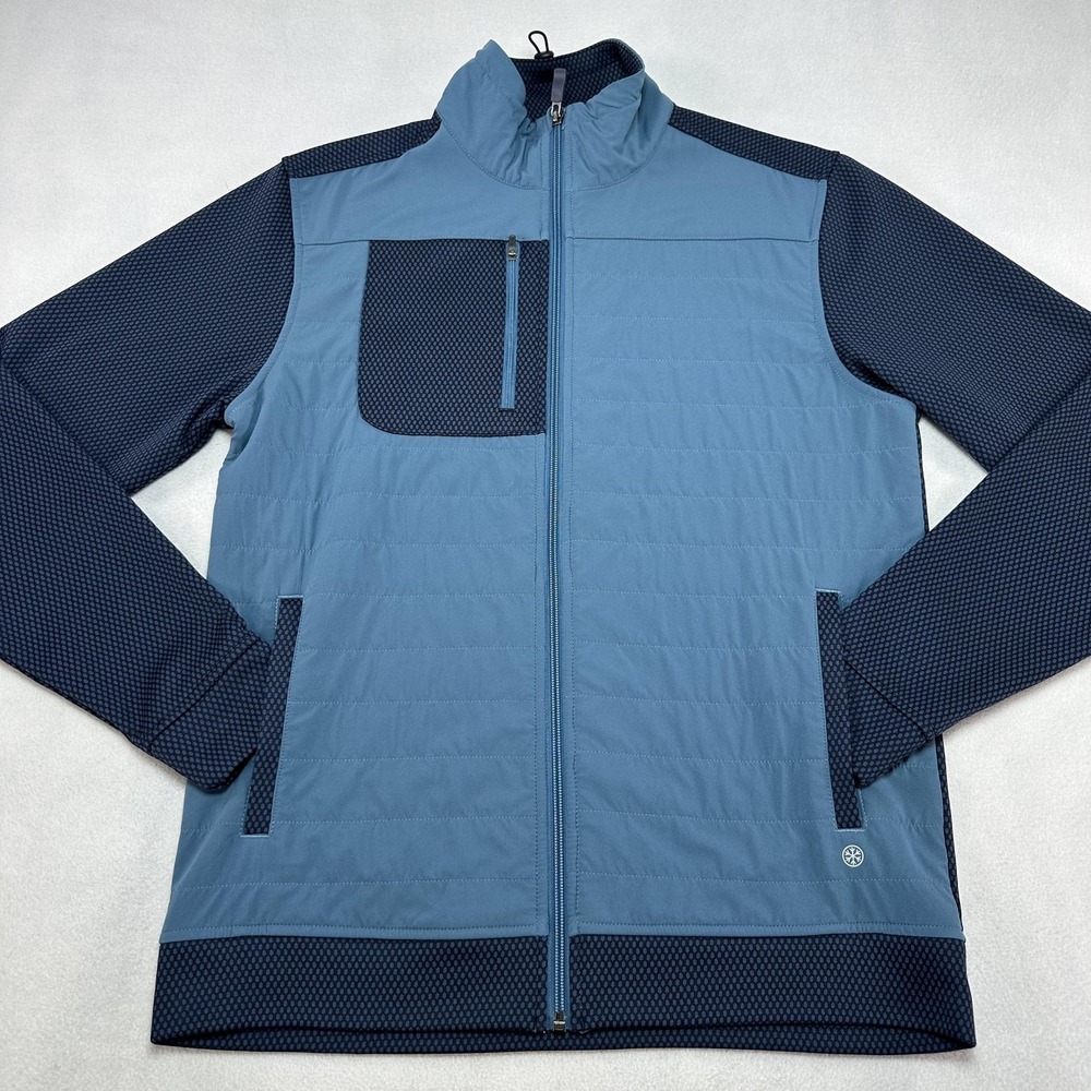 FootJoy ThermoSeries Jacket Mens Small Blue Colorblock Golf Full Zip Thermal